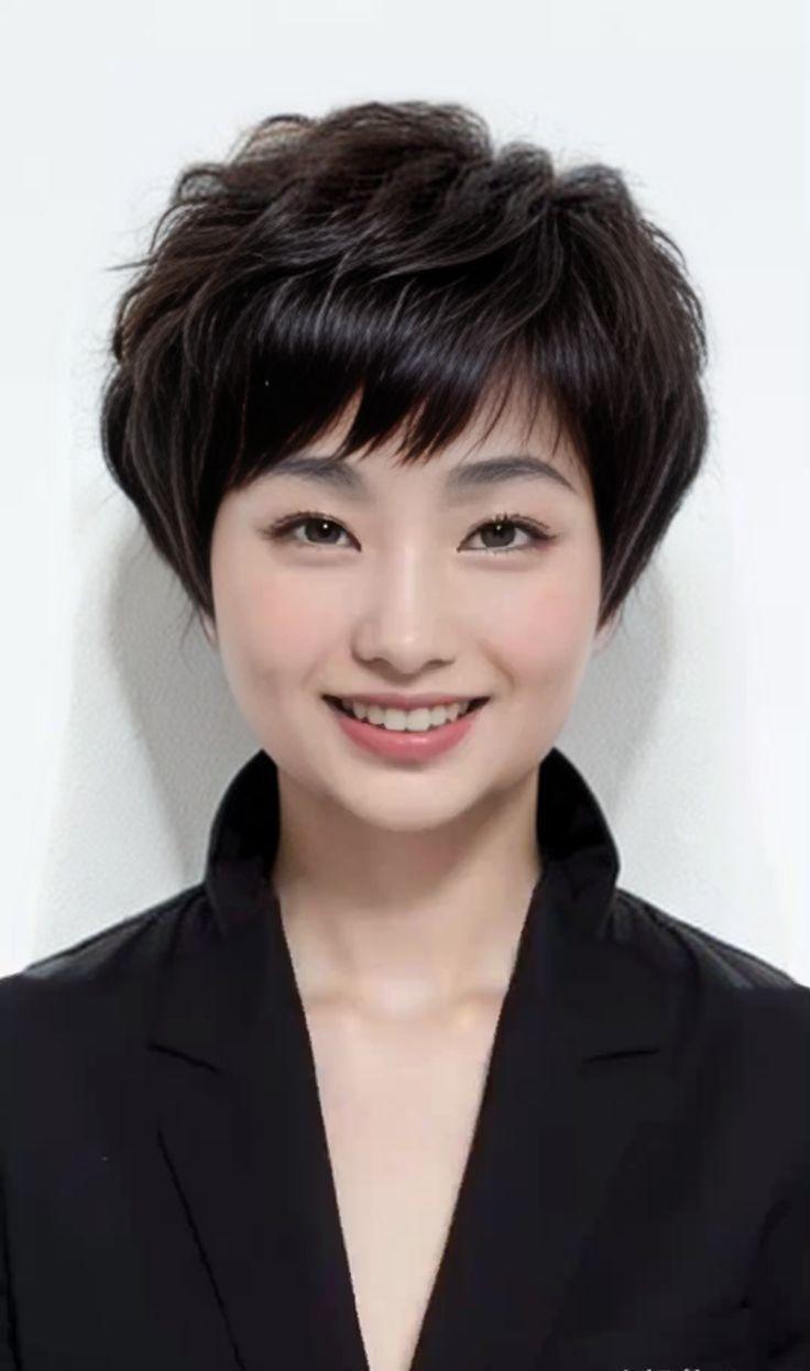 短碎蘑菇卷发(女)