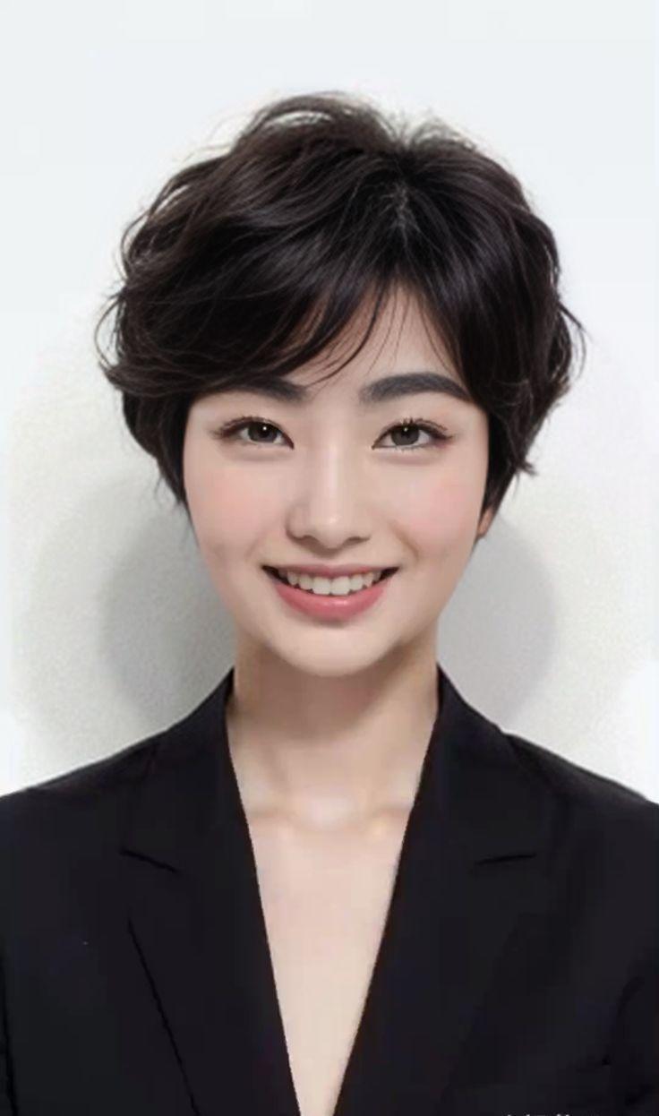 三七分卷发(女)